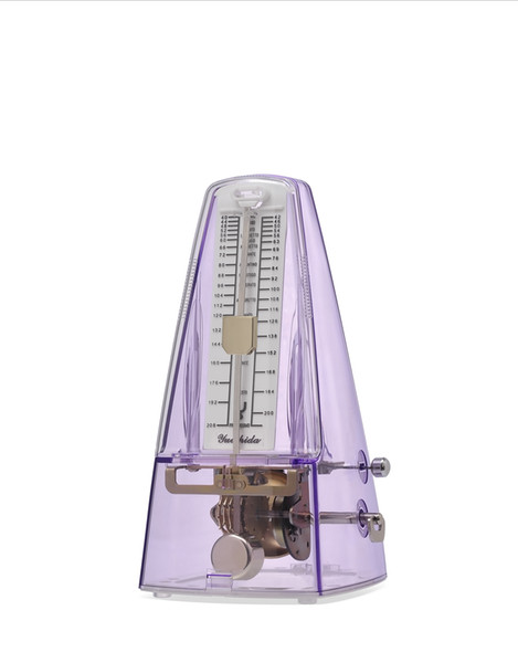 New Plastic Pyramid traditional Music Mechanical Metronome transparent color Music Metronomes for Piano Violin Guitar Use Instrument