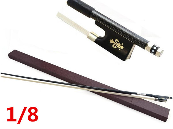 violin bow size 1/8 violino Ebony wood Bow Top Horse hair violin accessory bow acessorios para violino with Case