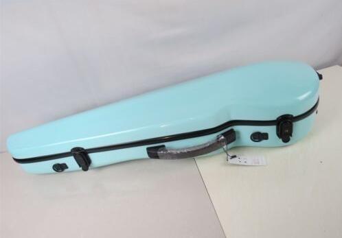 Hard light blue color viola case,fiberglass adjustable 15-17