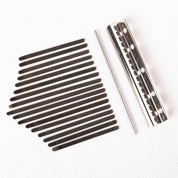 Steel Keys for 17 Note Kalimba Mbira Thumb Piano Percussion Instrument Parts