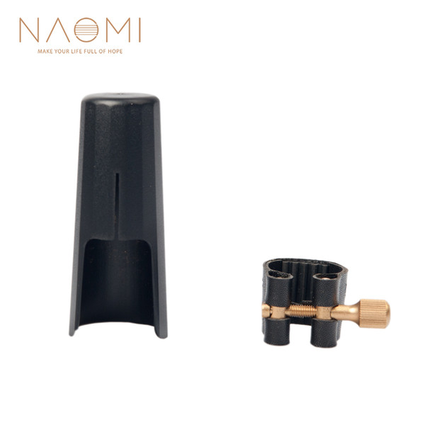 NAOMI Leather Ligature Fastener W/ Plastic Cap For Soprano Sax Mouthpiece Soprano Saxophone Wood Wind Parts Accessories