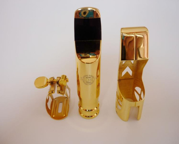 New Selmer Metal Mouthpiece Gold Plated Alto Sax Tenor/ Soprano Saxophone Mouthpiece Professional Grade