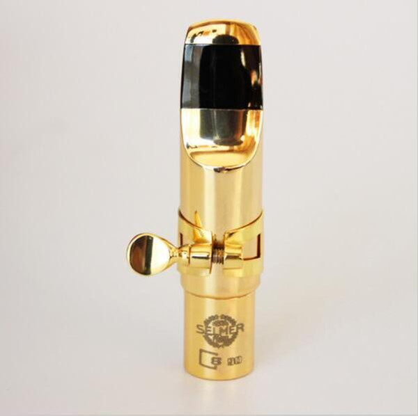 New Selmer S90 Metal Mouthpiece Gold Plated Alto Sax Tenor Saxophone Mouthpiece Professional Grade Free Shipping