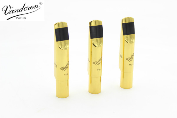 Vandoren V16 Series High Quality Metal Body Gold Lacquer Bb Tenor Saxophone Musical Instrument Accessories Mouthpiece No T5 T7 T9