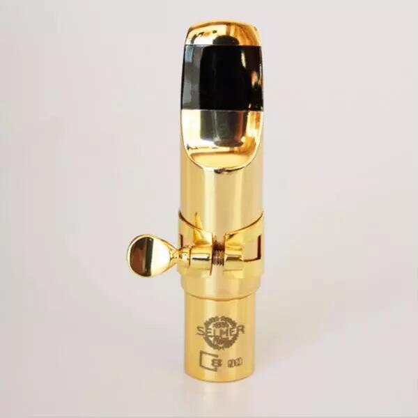 Brand Selmer S90 Metal Gold Lacquer Mouthpiece For Alto Tenor Saxophone Mouthpiece High Quality Musical Instrument Accessories