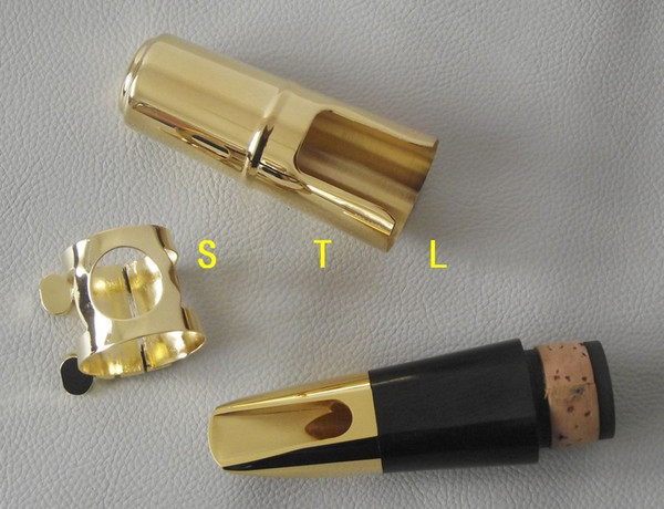 Advanced gold-plated Metal Bb Clarinet mouthpiece ligature and cap #6 #7