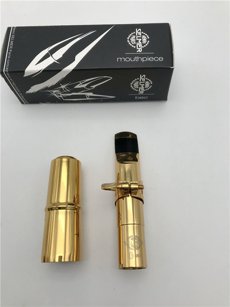 S90Metal Mouthpiece For Alto / Tenor Saxophone Size 5-9 Brand Quality Musical Instruments Accessories Surface Gold Plated