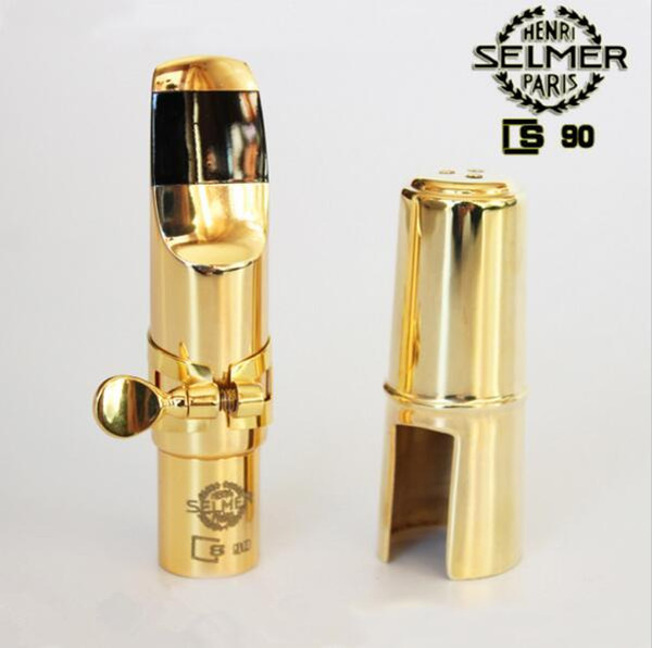 original version Selme S90 Metal Mouthpiece Gold Plated Alto Sax Accessories Tenor Saxophone Mouthpiece Professional Grade