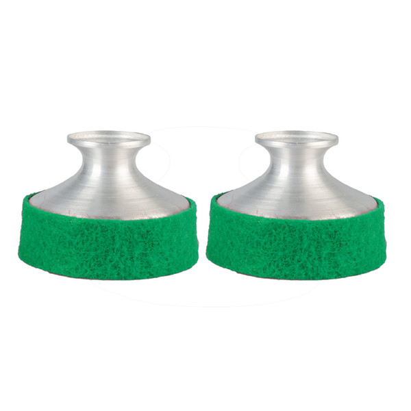 NAOMI 2PCS Practice Light-Weight Aluminum Saxophone Mute Silencer For Alto Saxophone Sax Dampener Green