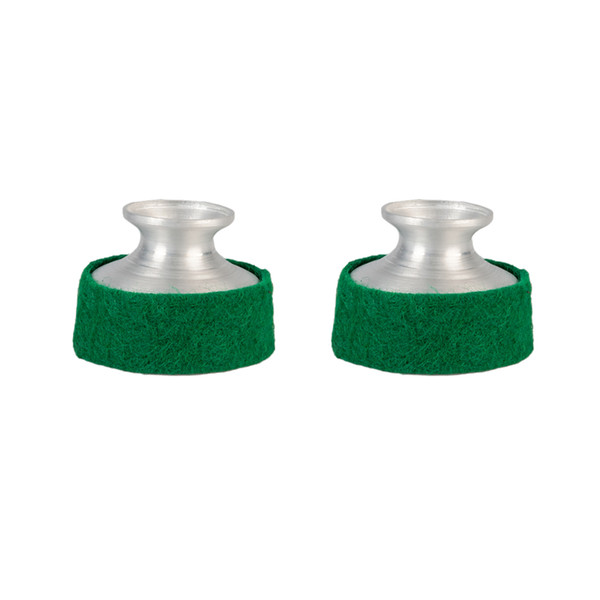 NAOMI 2PCS Practice Light-Weight Aluminum Saxophone Mute Silencer For Soprano Saxophone Sax Green