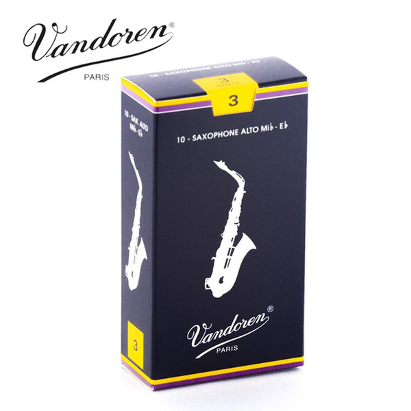 Original France Vandoren Traditional Saxophone Soprano Eb Reeds/Alto Sax Traditional Reeds Strength 2.5#, 3#