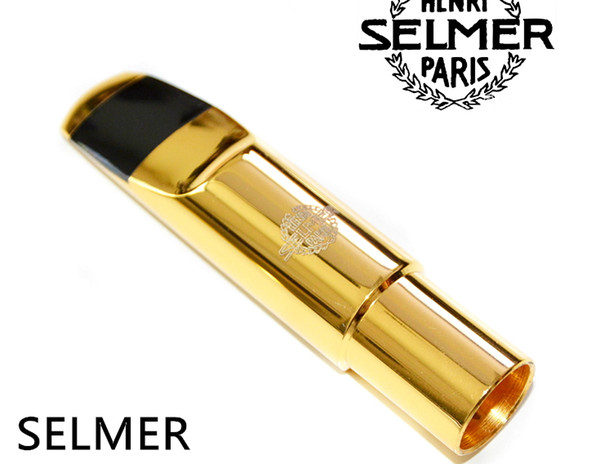 SELMER tenor B flat Bb SAX Metal Mouthpiece # 6 Size 6 for Saxophone Beginner GOLD plated Saxe