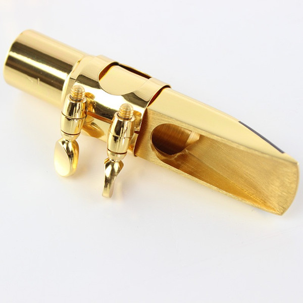 Dukoff High Quality Brand Soprano Alto Tenor Saxophone Mouthpiece Nozzle Gold Color Brass Sax Mouth Piece New