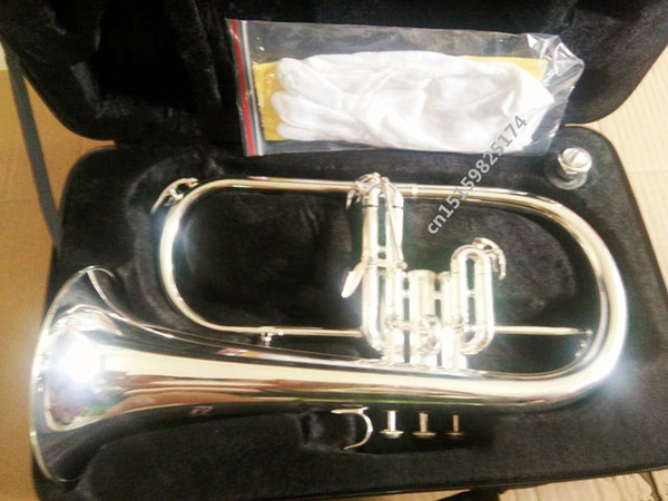 professional flugelhorns Baja Silver Plated B flat Bb professional trumpet Top brass musical instruments trompete horn shipping