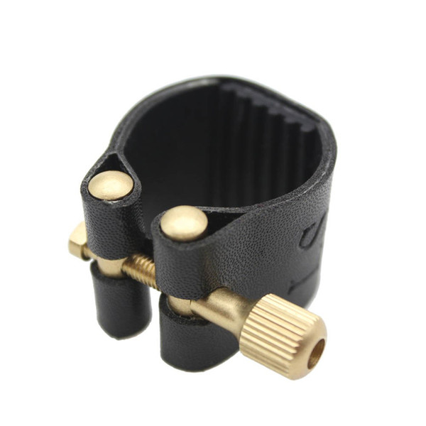 1Pc Artificial Leather Alto Sax Ligatures Fastener For Alto Sax Saxophone Rubber Mouthpiece Artificial Leather Sax Parts