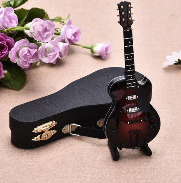 High-end Mini Instrument Exquisite Guitar Sousaphone Desktop Decor Top Grade Gift Mini Musical Instrument Models Of Delicate Box