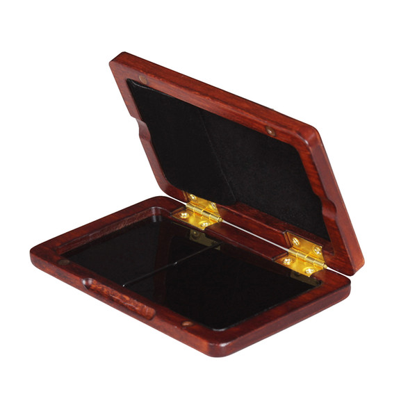 NEW Arrival Solid Wood Reed Case Wooden Holder Box for Tenor/ Alto/ Soprano Saxophone Clarinet Reeds, 2pcs Capacity free shipping
