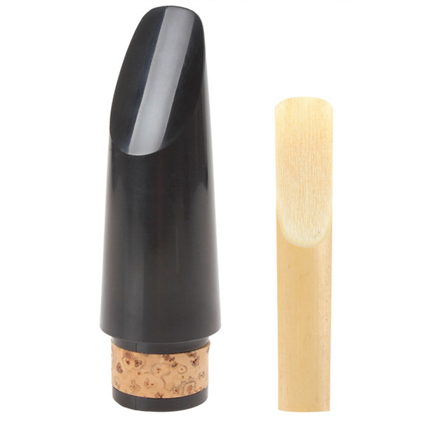 90mm Plastic Clarinet Mouthpiece with Bamboo Reed Clarinet Replacement Parts & Accessories free shipping