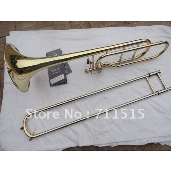 Wholesale-Bach Gold Lacquer 42BO senior sandhi Tenor Trombone Imports 95 Alloy Copper Brass Musical Instrument Bb Trombone tuba