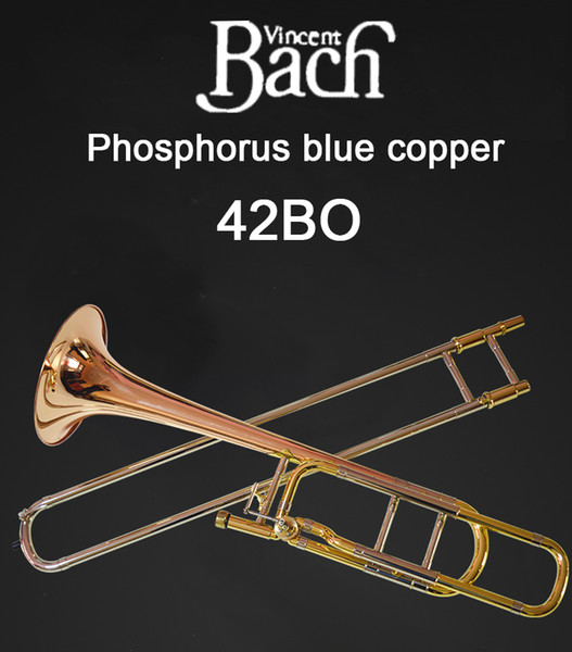 United States Bach BACH 42BO Trombone drop B tone change tune Phosphorus Copper Professional musical instrument free shipping