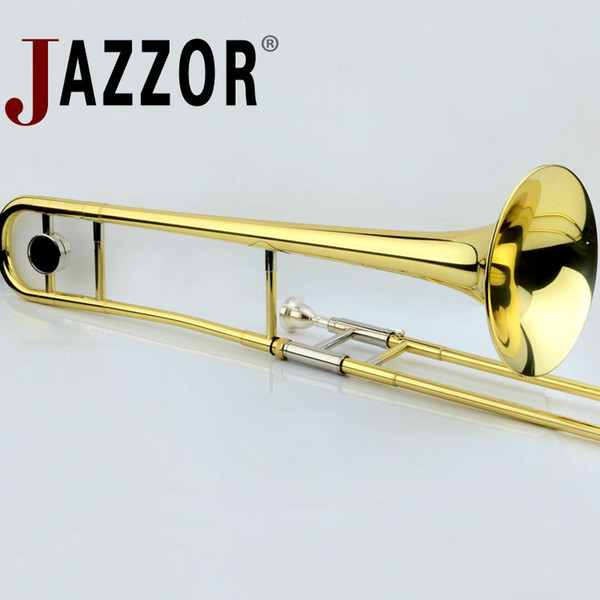 Professional JAZZOR JBSL-a700 Alto Trombone B Flat Gold Lacquer Brass trombone musical instruments with trombone mouthpiece
