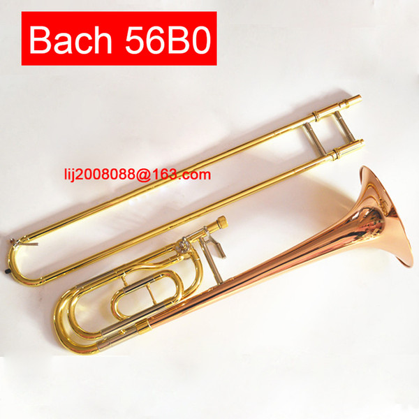 USA States Tenor trombone Bach 56BO Phosphorus copper tone tones trombone Tune B to F professional playing instruments free shiping