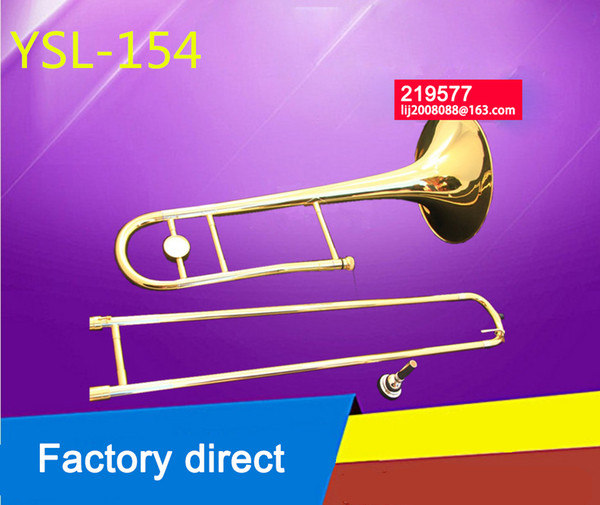 Trombone musical instrument lower B YSL-154 tenor trombone beginner grading professional performance musical instruments profess free shippi