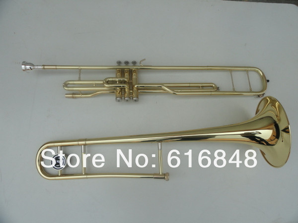 3 Key Tenor Trombone 85 Alloy Copper Speaker Gold Surface Tenor Trombone B Flat Instrument With Trombone Mouthpiece And Bag
