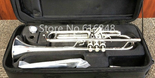 New Arrival Jupiter JTR-1100 Brass Bb Trumpet Silver Plated High Quality Instrument Pearl Button With Mouthpiece And Case