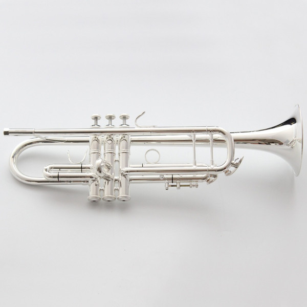 Vincent Shrotenbach Stradivarius Professional Bb Trumpets LT190S-37 Silver Plated Trumpet Mouthpiece Accessories Case