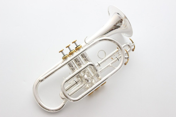 taiwan Bach Corneta Cornet silver plated B flat Bb professional trumpet Top musical instruments Brass trompete trumpeter bugle