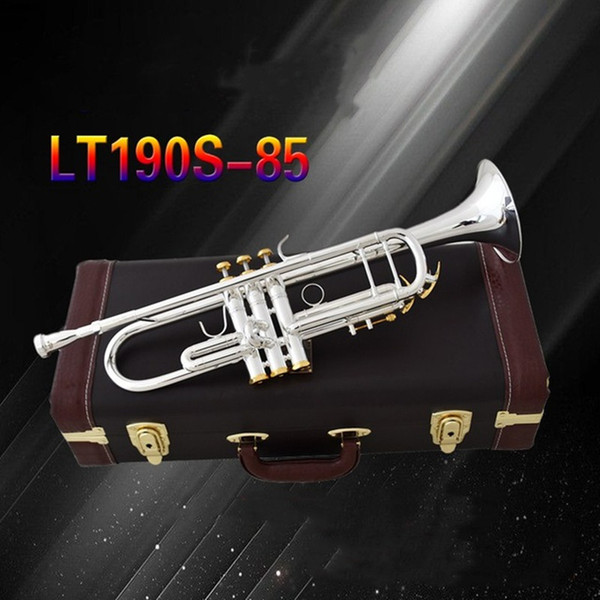 New Silver Trumpet LT190S-85 Music instrument Bb flat trumpet Grading preferred trumpet professional performance music Free shipping