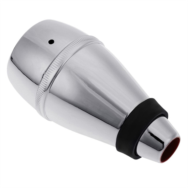 Light-weight Plastic Trumpet Mute Silencer Practice silver