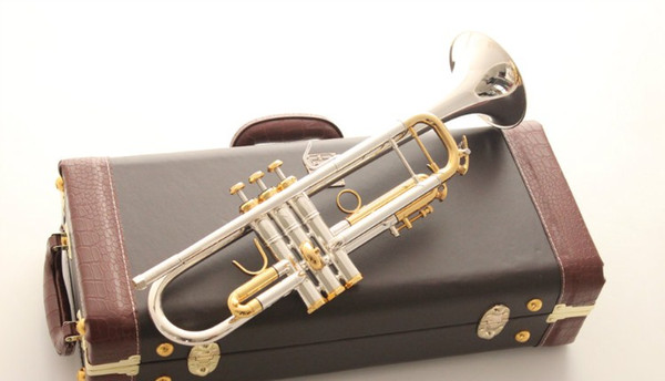 Trumpet Original High quality Trumpet LT180S 72 silver Plated Musical instruments Super Professional performance Free shipping