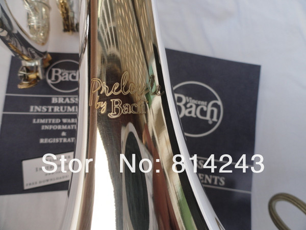 New Arrival Bach 180 S-43 Bb Trumpet High Quality New Musical Instrument Silver Plated Surface Professional Brass Bb Trumpet With Case