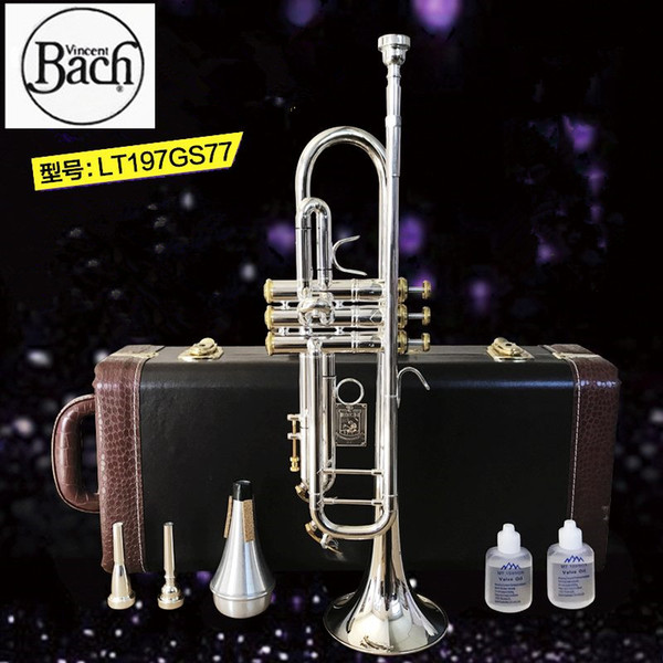 BACH Trumpet sliver plated LT199GS77small Musical instruments professional Trumpet