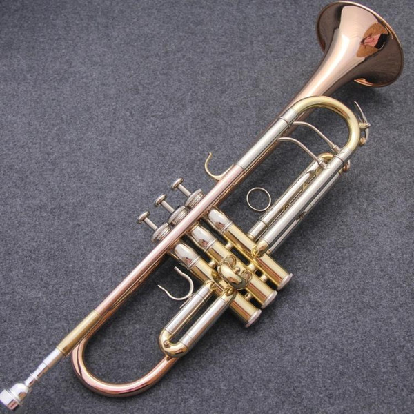 Senior Bach Silver plating Bach Trumpet LR198gs Bbflat Small Brass Musical Instrument Phosphorus copper Trompeta Professional High Grade.