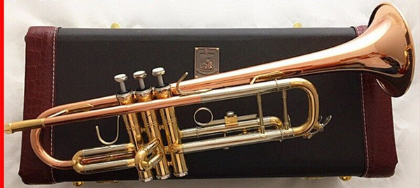 Baja trumpetHigh quality free shipping copper trumpet trumpet rose drop b musical instruments tune LR-197GS