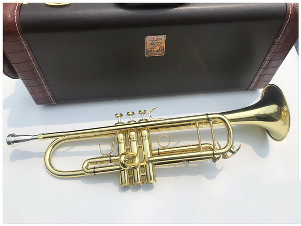 Professional Gold Plated Bach LT197GS-77 Bb Trumpet Musical Instrument Trumpet