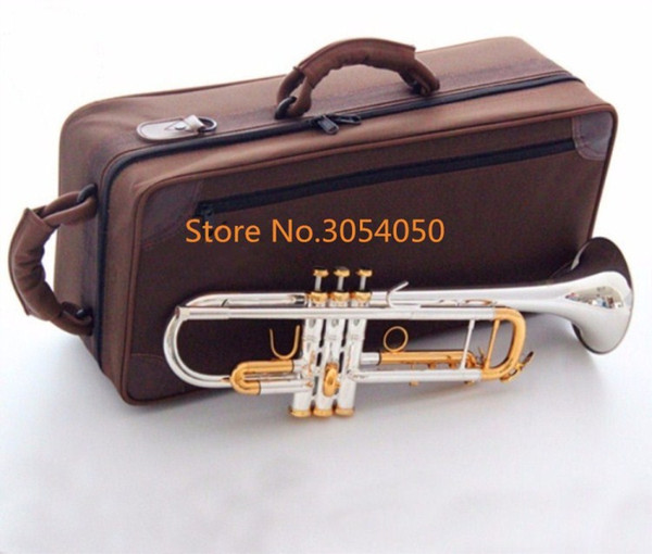 Bach trumpet High quality Trumpet LT180S 72 silver Plated Musical instruments Super Professional performance Free shipping