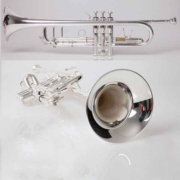 Professional Silver Plated Trumpet TR-600 Brass Musical Instrument Trumpet