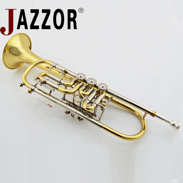 JAZZOR professional pocket bb trumpet case mouthpiece accessories mute musical instrument trumpet JBTR-440