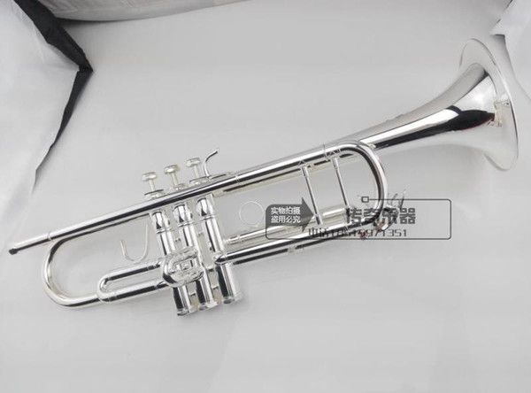 Trumpet Musical Instruments 2018 high quality trumpet musical instrument B LT180S-43 silver Complete accessories