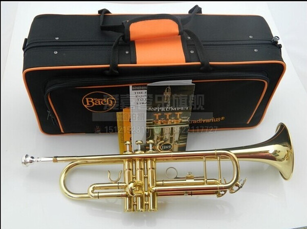 Vincent Shrotenbach Stradivarius Professional Bb Trumpets LT180-43 Gold Lacquer Trumpet Mouthpiece Accessories Case