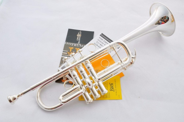 11.11 Top selling Silver Bach trumpet B LT197GS-96 professional performance level Musical Instruments Free shipping