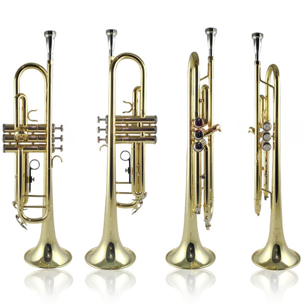 Bach Bb Trumpet LT190S-85 Gold Lacquer Music Instruments Profesional Trumpets Included Case Mouthpiece Accessories