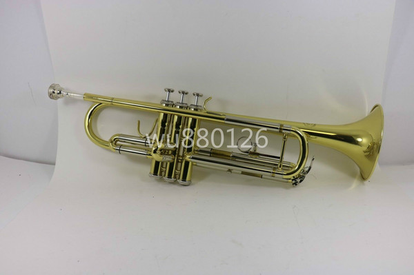 Free Shipping Jupiter JTR 600M Brass Tube Gold Lacquer Bb trumpet New Arrival Musical Instrument trompeta with Case Mouthpiece