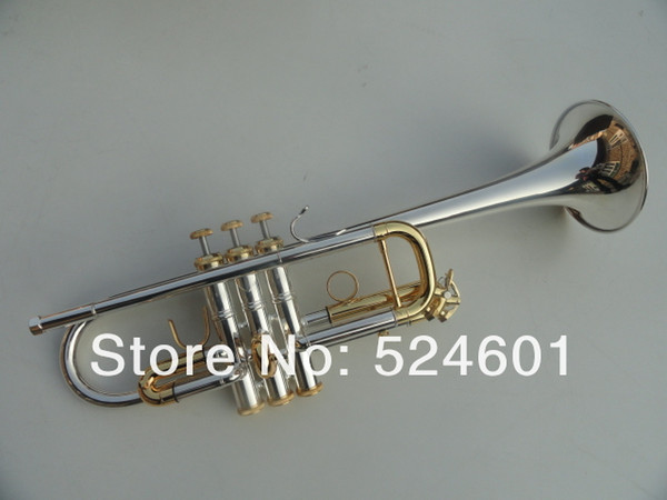 Bach Silver Pated and Gold Color type C Tone the Small Trumpet Brass Instruments CL180SML-239 TRUMPETE