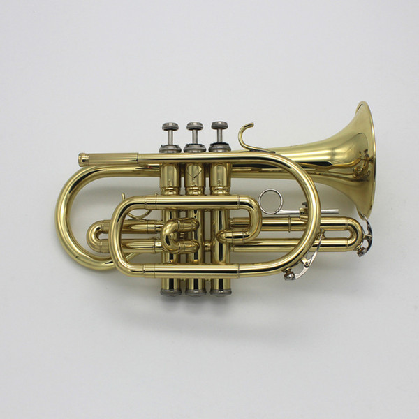 2018 New Arrivals Brass Cornet for Students Gold Lacquer Trumpet Bb Tone Cornet Instruments Profession Musical Instruments