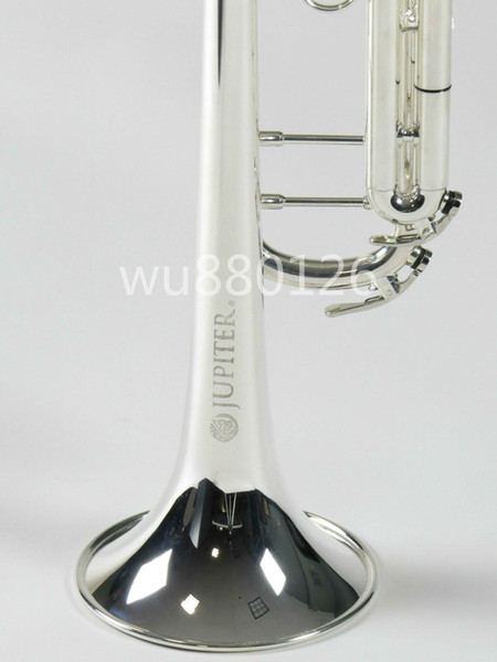 New Good Quality Musical Instrument Jupiter JTR1110R Bb Trumpet Brass Silver Plated Surface Free Shipping with Case Mouthpiece Accessories